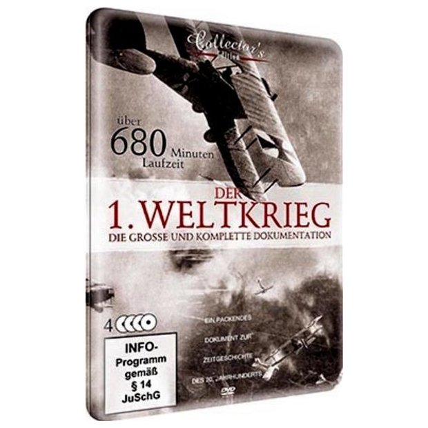 Der 1. Weltkrieg - Die grosse Dokumentation Metalldose  4 DVDs/NEU/OVP