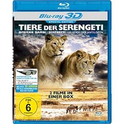Tiere der Serengeti - 2 Filme (inkl. 2D Version) [3D...
