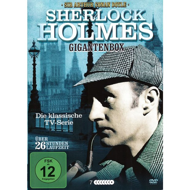 Sherlock Holmes Gigantenbox - Klassische TV Serie + 8 Filme  7 DVDs/NEU/OVP