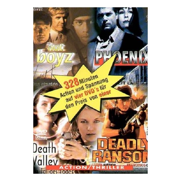 4 x Action (Hot Boyz - Phoenix - Death Valley - Deadly Ransom)   4 DVDs/NEU/OVP