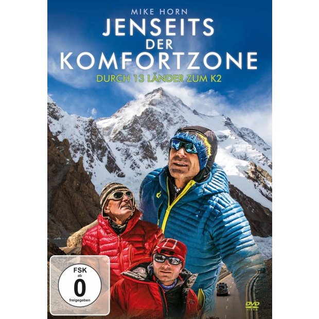 Jenseits der Komfortzone - Durch 13 Länder zum K2 - Mike Horn  DVD/NEU/OVP