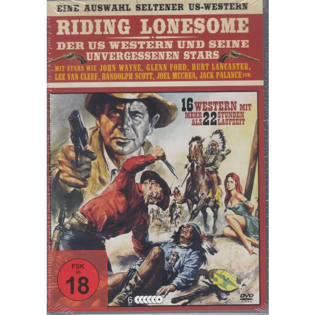 Riding Lonesome - US Western + unvergessliche Stars  16 Filme  6 DVDs/NEU FSK18