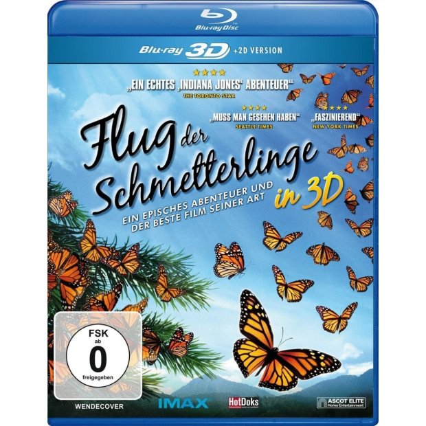 Flug der Schmetterlinge (inkl. 2D Version) [3D Blu-ray] NEU/OVP