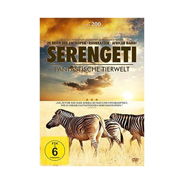 Serengeti - Fantastische Tierwelt - 3 Dokumentationen  DVD/NEU/OVP