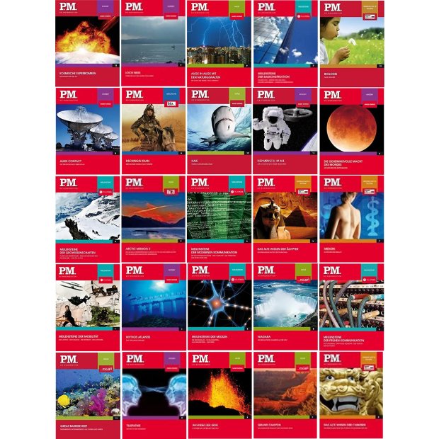 Paket mit 25 P.M. Wissenseditionen - 25 DVDs/NEU/OVP  #206