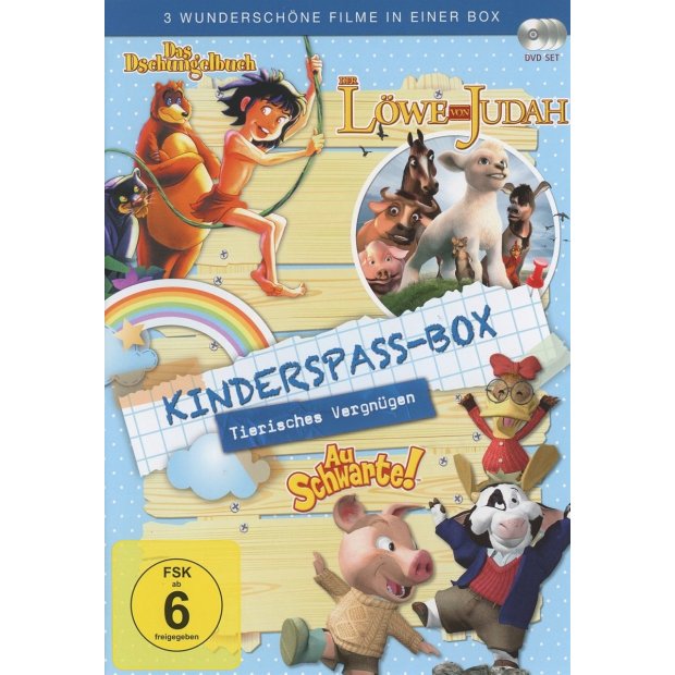 Kinderspaß Box - Ein tierisches Vergnügen - 3 Filme  3 DVDs/NEU/OVP