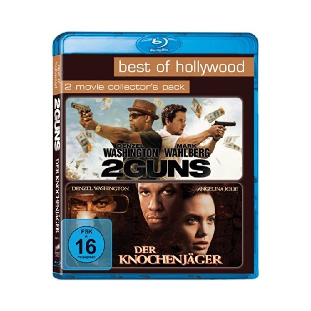 2 Guns / Der Knochenjäger - Denzel Washington  2 Blu-rays/NEU/OVP
