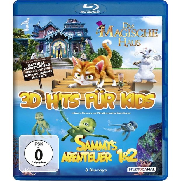 3D Hits für Kids - 3 Filme  3 Blu-rays/NEU/OVP