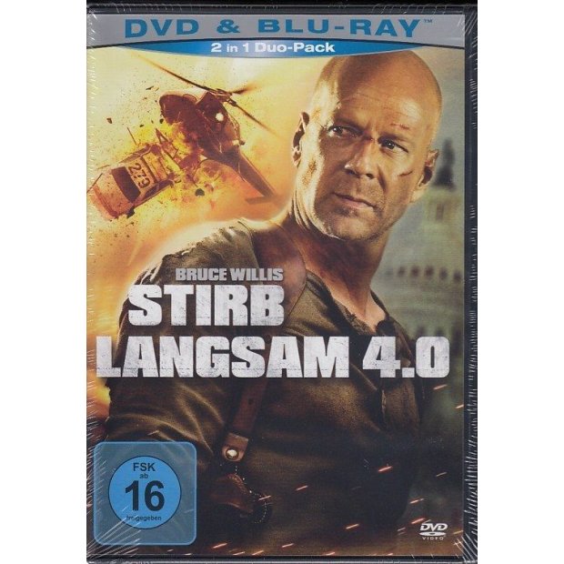 Stirb Langsam 4.0 - Bruce Willis  DVD &amp; Blu-ray NEU/OVP Duo-Pack