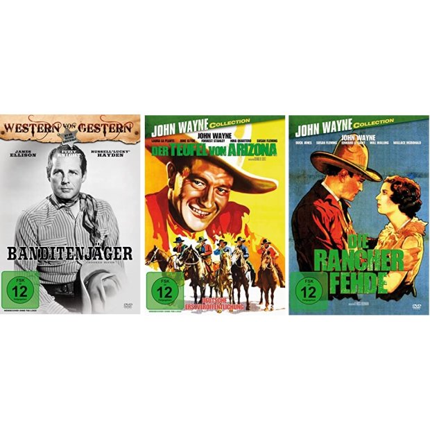 3 Westernklassiker auf 3 DVDs/NEU/OVP John Wayne #215