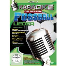 Karaoke - Die besten Fussballlieder Vol. 1  DVD/NEU/OVP