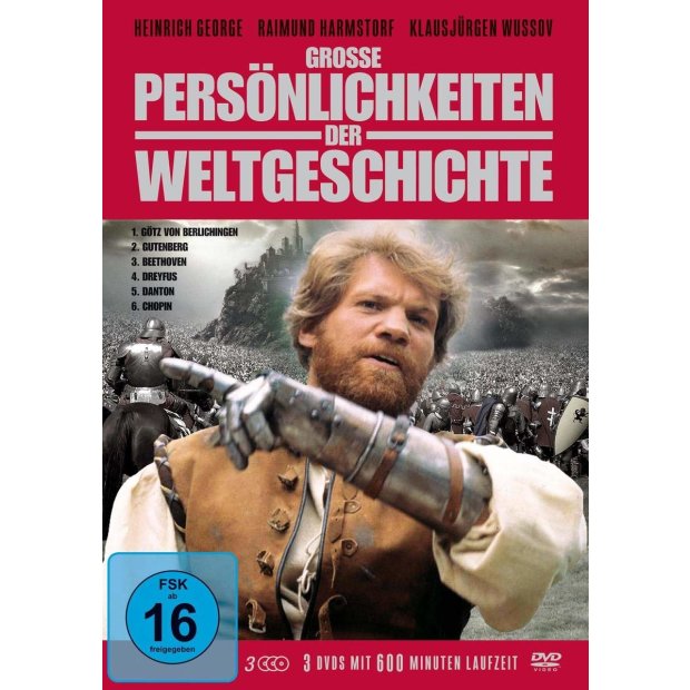 Grosse Persönlichkeiten der Weltgeschichte - 6 Filme  3 DVDs/NEU/OVP
