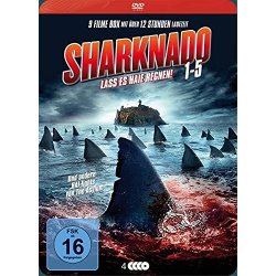 Sharknado Teil 1 - 5 + andere Haifilme  Metallbox - 4...