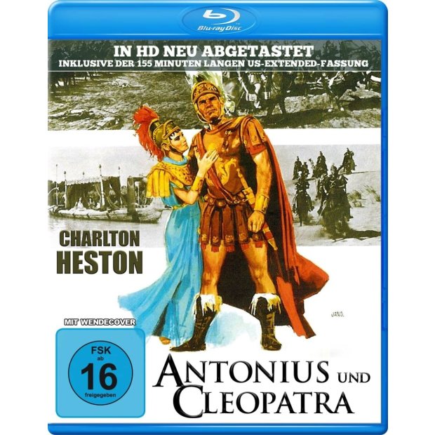 Antonius und Cleopatra - Kino Langfassung - Charlton Heston  Blu-ray/NEU/OVP