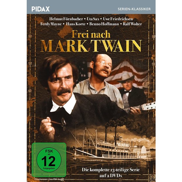 Frei nach Mark Twain - Komplette 13-teilige Abenteuerserie Pidax 2 DVDs/NEU/OVP