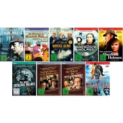 Sherlock Holmes Megapaket - TV Serie + 16 Filme  17...