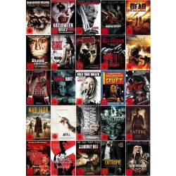 Paket mit 32 Horrorfilmen auf 28 DVDs/NEU/OVP FSK18 #240