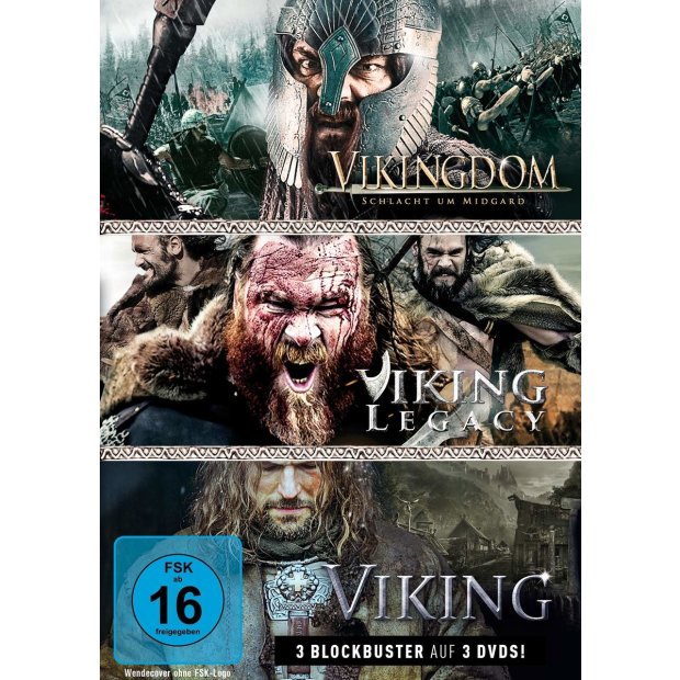 Vikingdom / Viking Legacy / Viking (3 Filme Edition)  3 DVDs/NEU/OVP