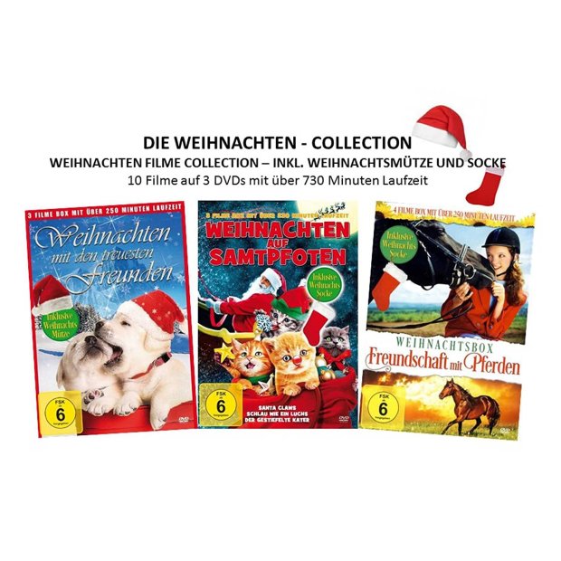 Die Weihnachten - Collection ( 10 weihnachtliche Filme )  3 DVDs/NEU/OVP