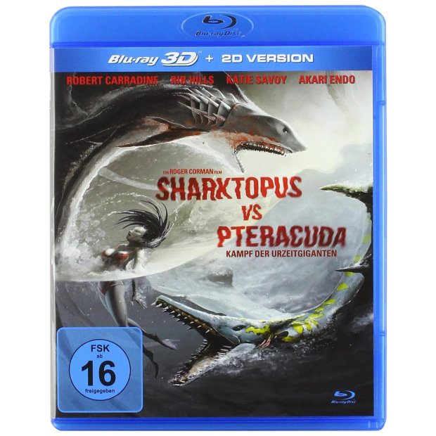 Sharktopus vs Pteracuda - Kampf der Urzeitgiganten  3D-Blu-ray/NEU/OVP