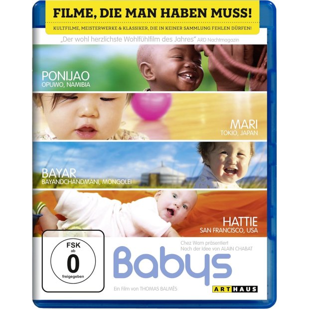 Babys - 4 Babys auf 4 Kontinenten (OMU) - Dokumentation  Blu-ray/NEU/OVP
