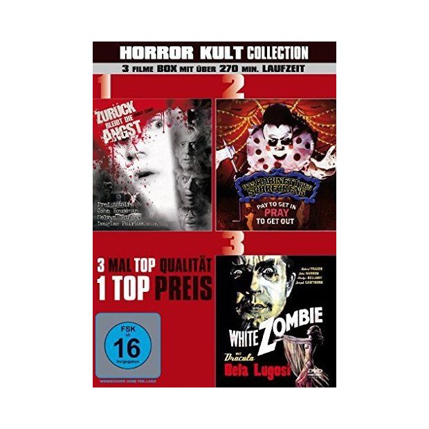 Horror Kult Collection - 3 Filme - White Zombie...  DVD/NEU/OVP