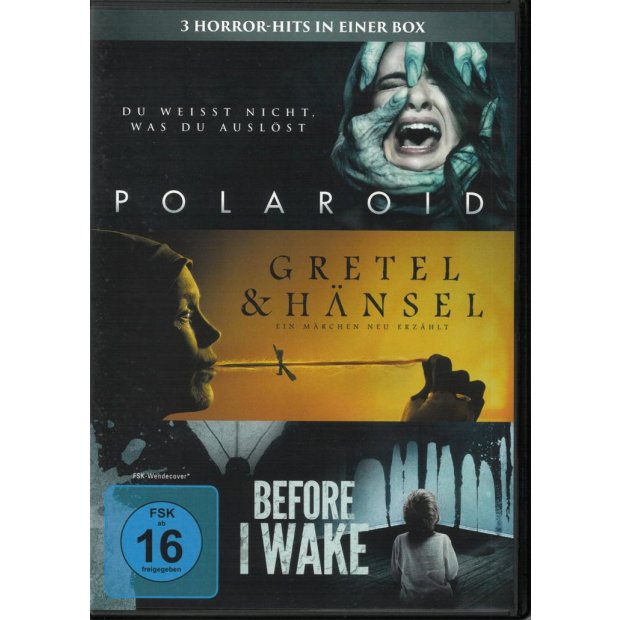 Polaroid / Gretel & Hänsel / Before I Wake  - 3 Filme  - DVD/NEU