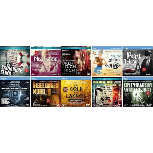 Pidax Hörspiel Paket #4 - 10 Hörspiele 10  mp3 CDs/NEU/OVP