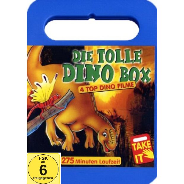 Die tolle Dino-Box - Köfferchen - 4 Kinderfilme  DVD/NEU/OVP