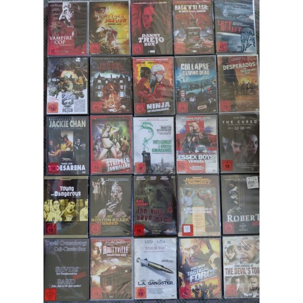 FSK 18 Paket  #7 - 32 DVDs/45 Filme - NEU/OVP FSK 18