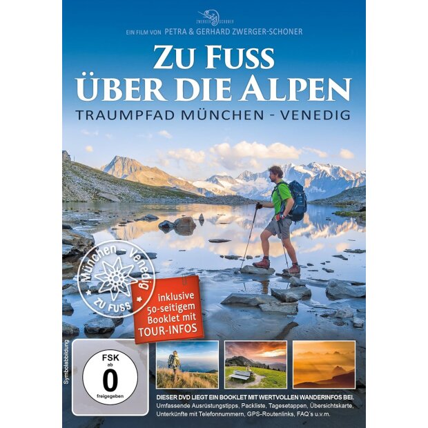 Zu Fuß über die Alpen - Traumpfad München Venedig  DVD/NEU/OVP