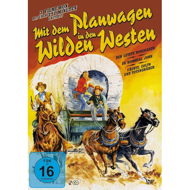 Mit dem Planwagen in den Wilden Westen [2 DVDs]  - 3 Filme- NEU/OVP
