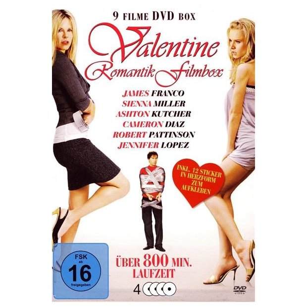 VALENTINE ROMANTIC FILMBOX (9 Filme - 4 DVDs) NEU/OVP
