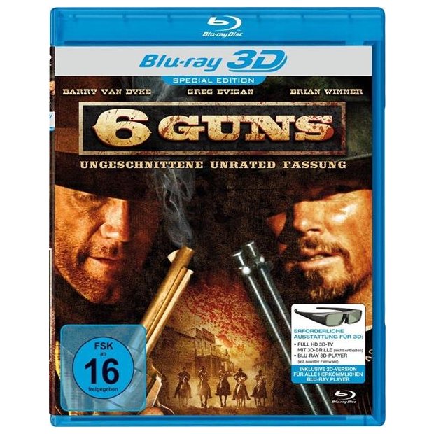 6 Guns (Real 3D-Edition) - 3D Blu-ray/NEU/OVP