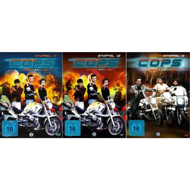 Die Motorrad-Cops - Hart am Limit Staffeln 1.1+1.2+2 - 8 DVDs/NEU/OVP