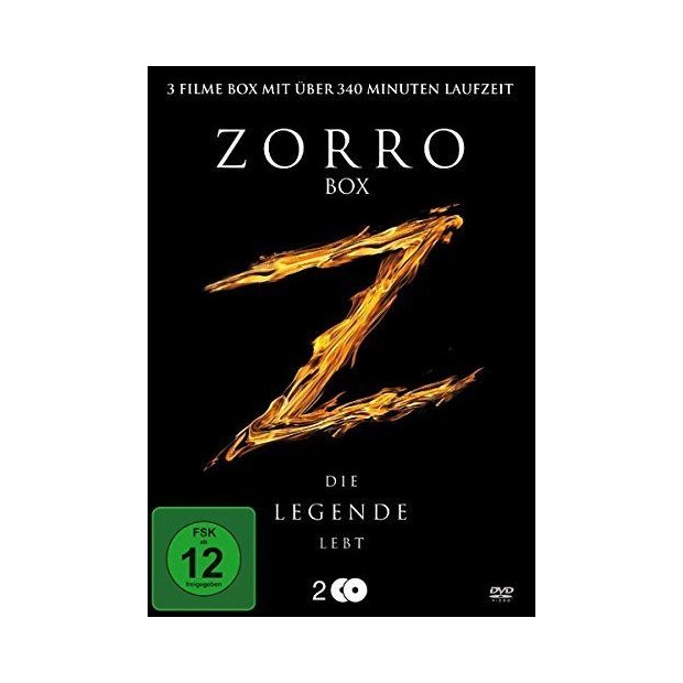 Zorro Box - Die Legende lebt - 3 Filme  [2 DVDs] NEU/OVP