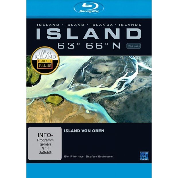 Island 63° 66° N - Island von oben Vol. 3  Blu-ray/NEU/OVP