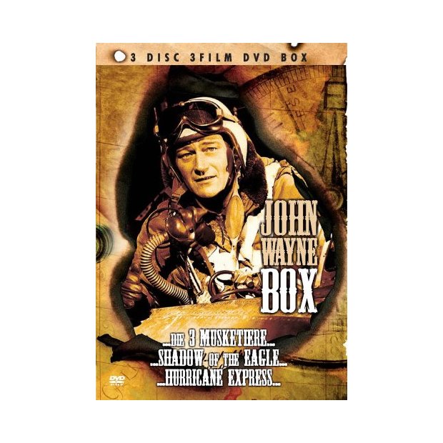 John Wayne Box - 3 Musketiere Shadow of Eagle Hurricane.. [3 DVDs] NEU